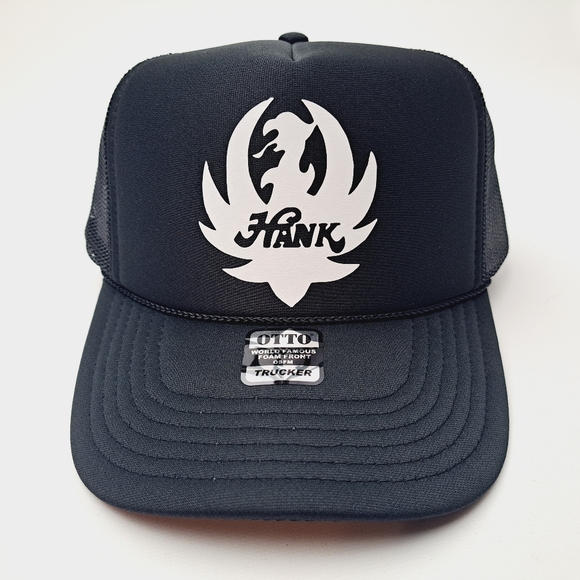 Hank Williams Jr. Bocephus Foam Trucker Mesh Snapback Cap Hat Black new - Picture 2 of 4
